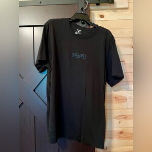 Hurley Black Short Sleeve Tee Minimalist Design